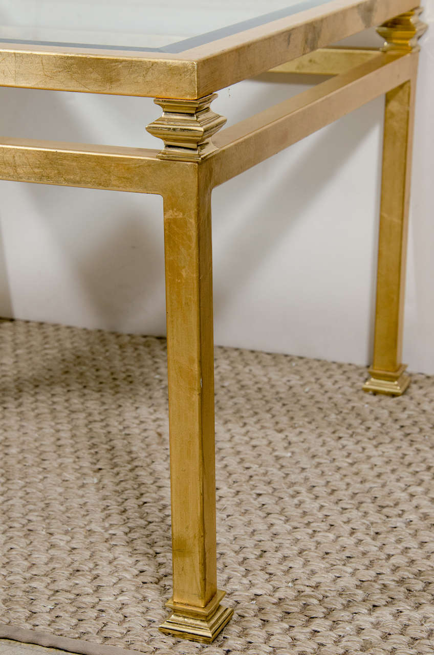 French Pair of Gilt Iron Side Tables