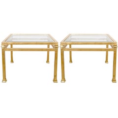Pair of Gilt Iron Side Tables
