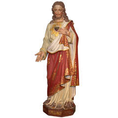 Late 19th Century Christ Statue