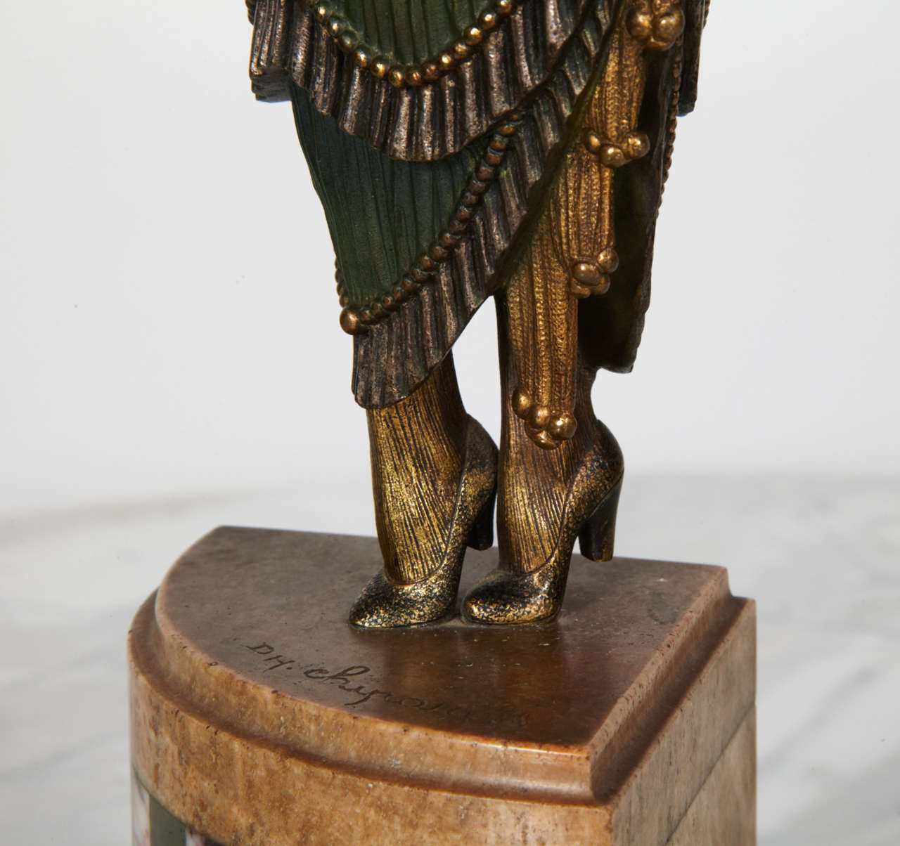 20th Century 1925 Demetre Chiparus Bronze and Ivory Sculpture, 
