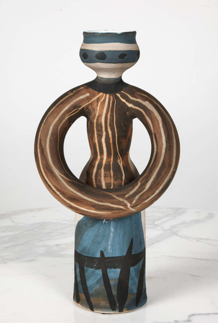 1950s Picasso Edition Madoura Ceramic Vase 1