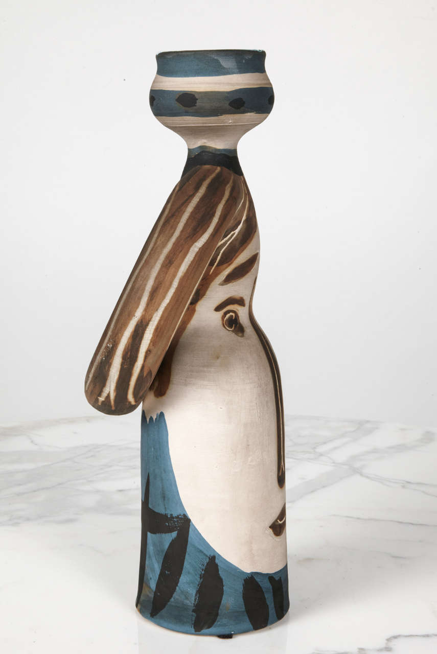 1950s Picasso Edition Madoura Ceramic Vase 2