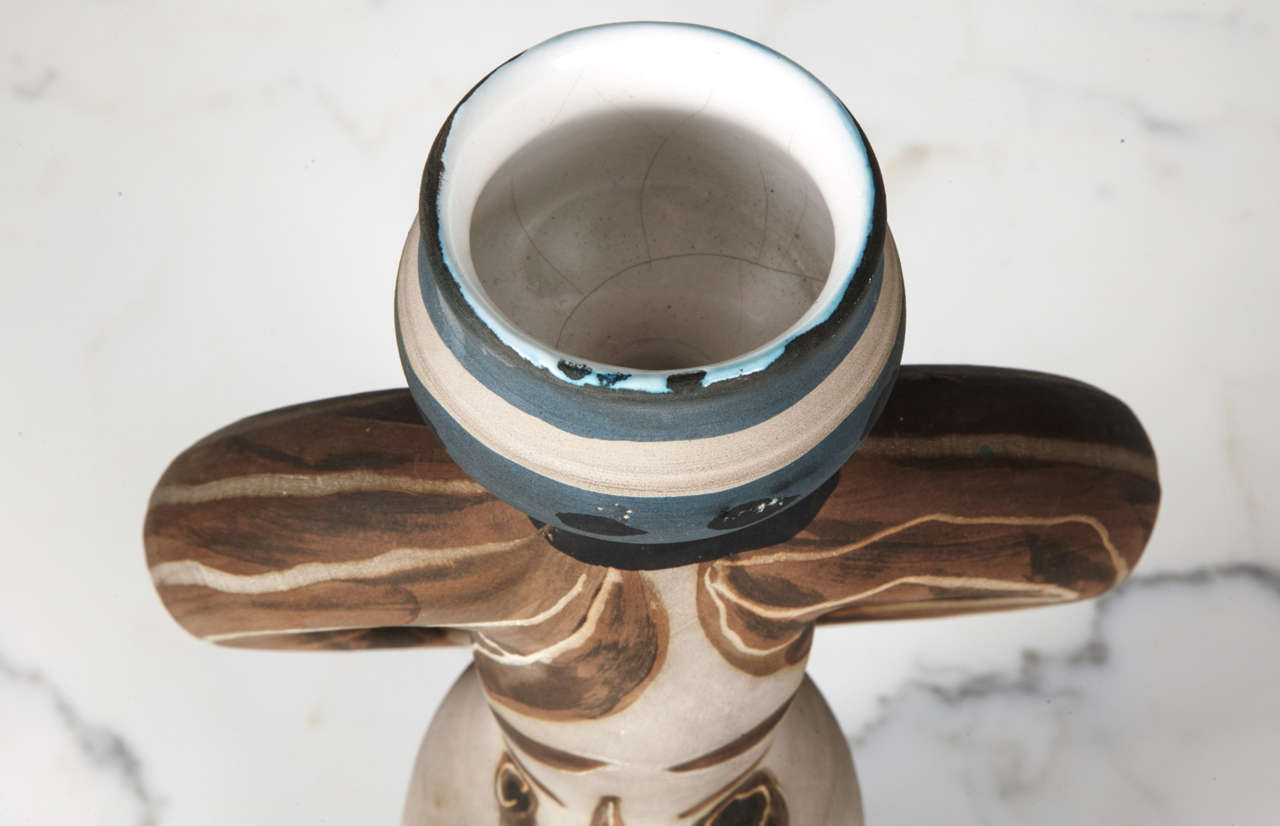 1950s Picasso Edition Madoura Ceramic Vase 3