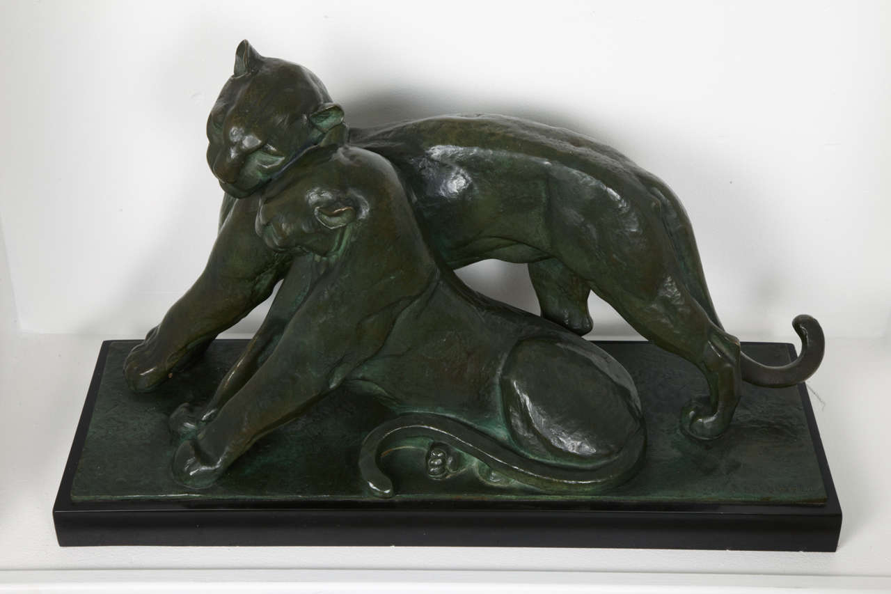 1930s André-VIncent Becquerel Bronze Sculpture 