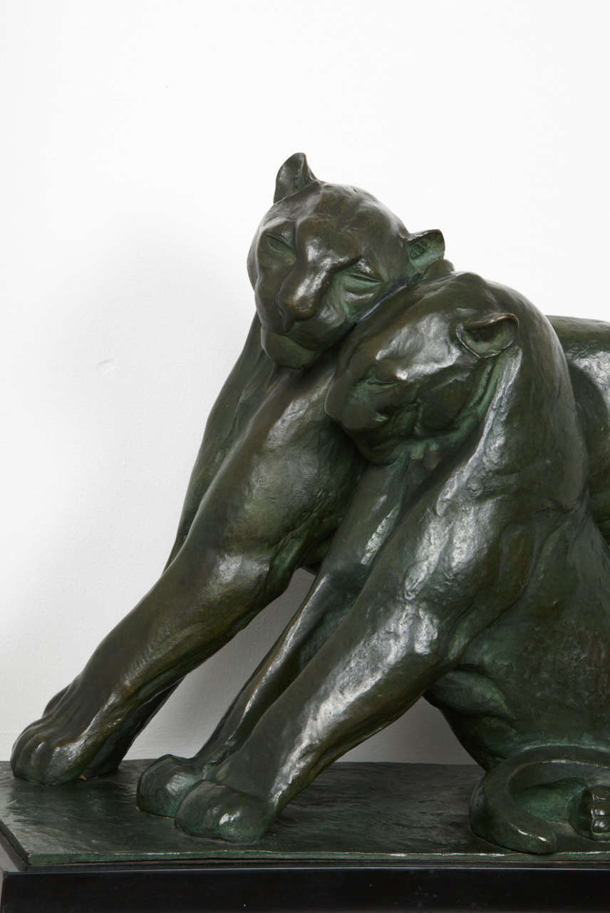 Mid-20th Century 1930s André-VIncent Becquerel Bronze Sculpture 