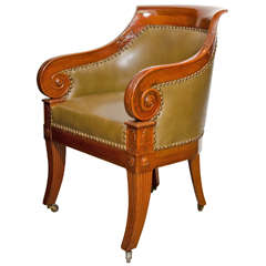 A Fine Classical Mahogany Desk Chair