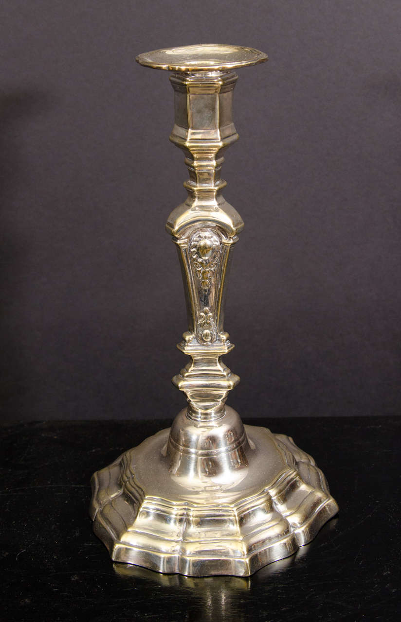French Pair of Louis XIV Candlesticks