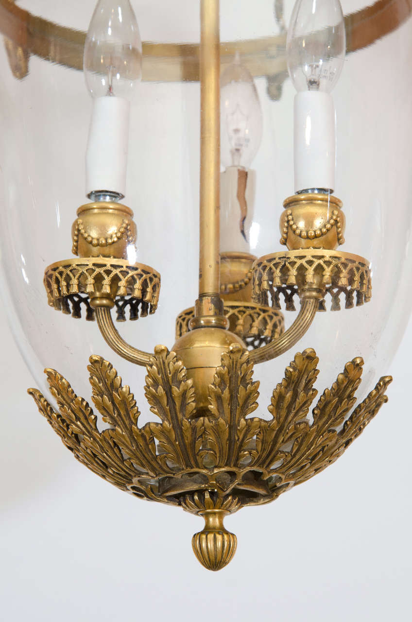 English Regency Style Bronze Hall Lantern