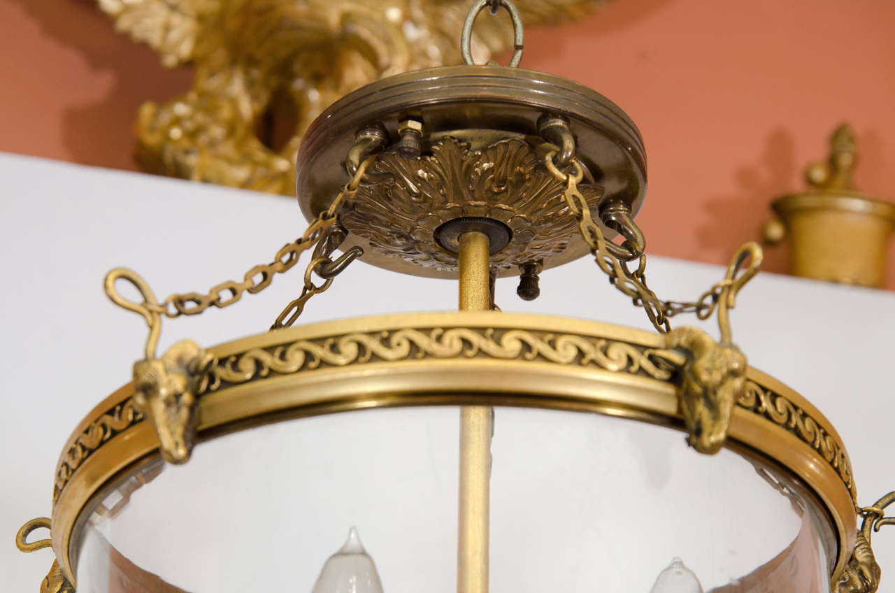 Regency Style Bronze Hall Lantern 1