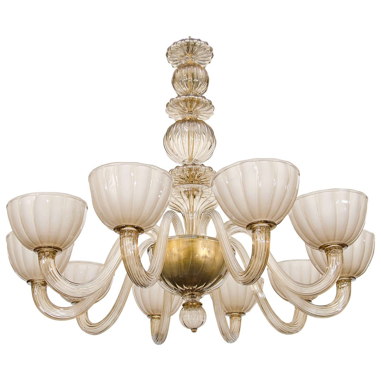Amber Colored Venetian Glass Chandelier at 1stdibs Amber Colored Venetian Glass Chandelier at 1stdibs