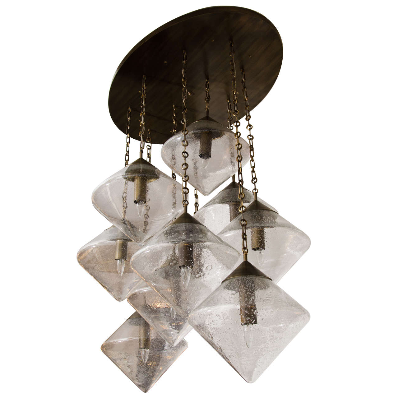 Custom Antique Japanese Fishing Float Led Chandelier at 1stDibs