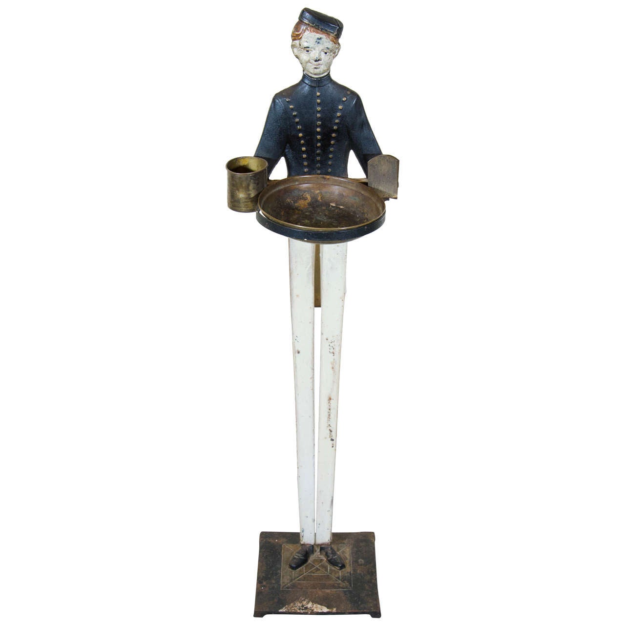 Cast Iron Bellhop Smoking Stand