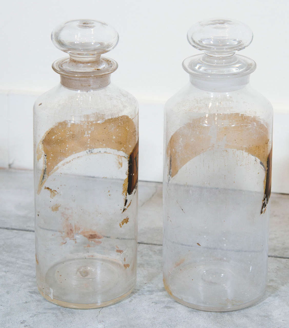 Mid-19th Century 19th Century Handblown Pharmacy Bottles For Sale