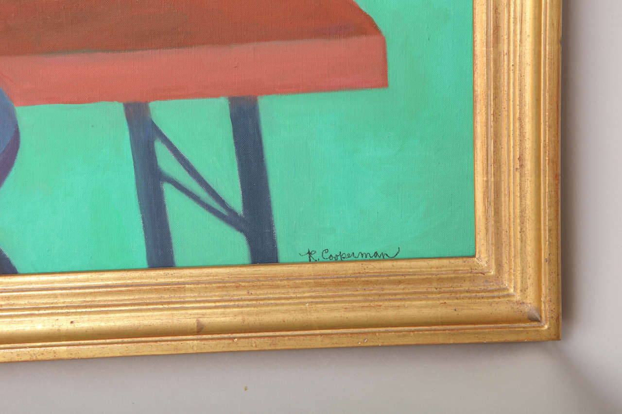 „Aspekte der Blumen“ Öl auf Leinwand von Rebecca Cooperman (amerikanisch) im Angebot