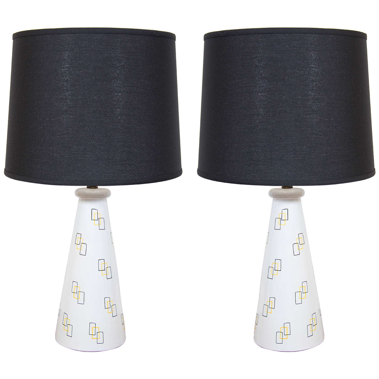 Pair of Charming Modernist Lamps For Sale