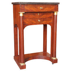 French Empire Mahogany "Table de Salon or Escritoire"