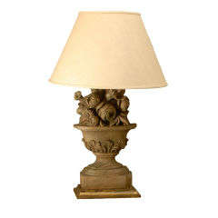 Antique Carved Lamp
