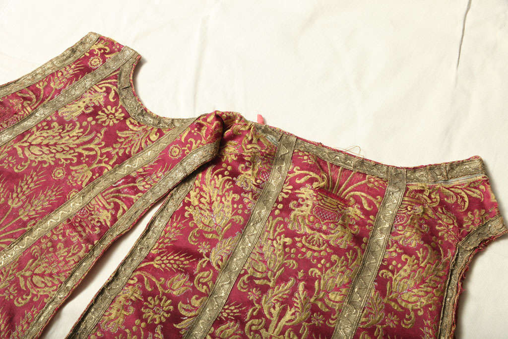 Silk A CHASUBLE. ITALIAN, 18th CENTURY For Sale