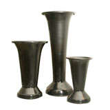 Three French Metal Flower Pots