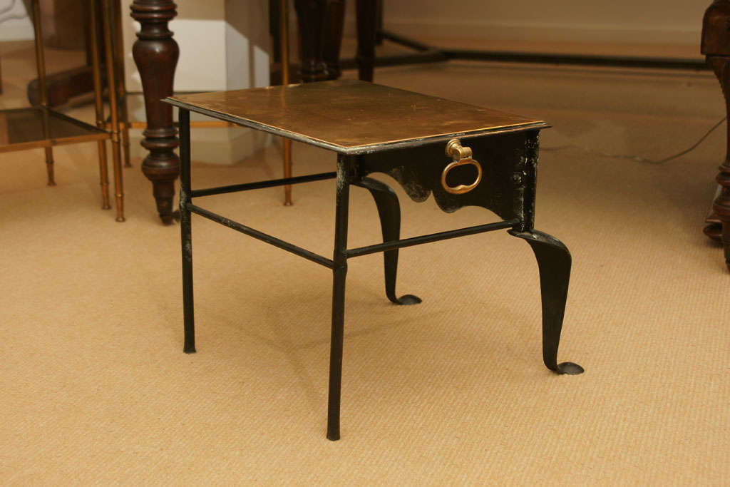 English 19th Century Brass Footman/Side Table