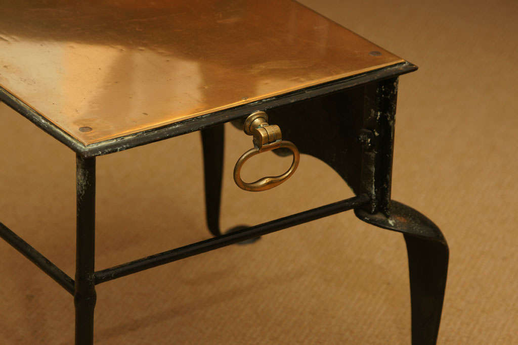 19th Century Brass Footman/Side Table 4