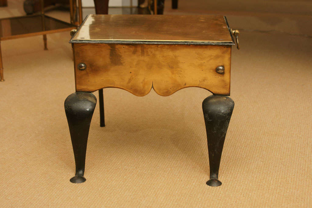 19th Century Brass Footman/Side Table 6