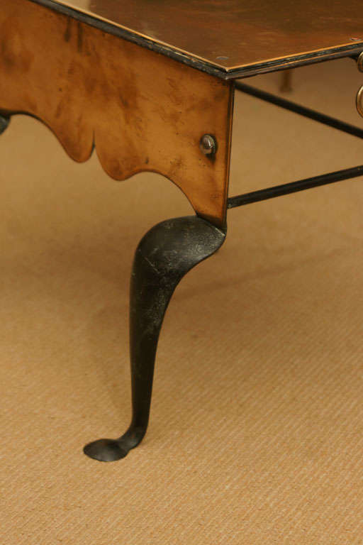 19th Century Brass Footman/Side Table 7