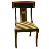 1920s Regency-Style Ebonized Side Chair From Savoy Hotel, London