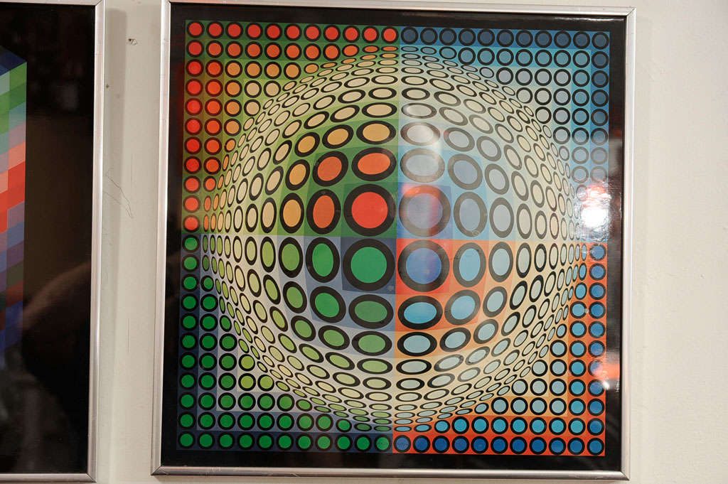 Set of Four Vasarely Prints