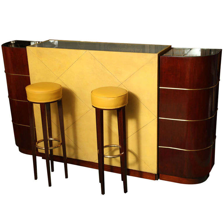 Exceptional French Art Deco Bar by Andre Arbus For Sale at 1stDibs
