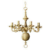 8-Arm Ornate Brass Chandelier