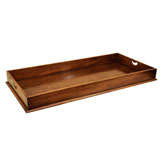 Large Camphorwood Galleried Tray, Anglo Colonial, Mid 19th C. Antique Large Camphorwood Galleried Tray, Anglo Colonial, Mid 19th C.