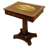 Regency Mahogany Table, Later "Castle" Motif, Scotland, c. 1825