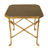 Gilt Bronze Empire Style Occasional Table, Inset Granite Top