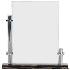 Art Deco Machine Age Chromed Picture Frame