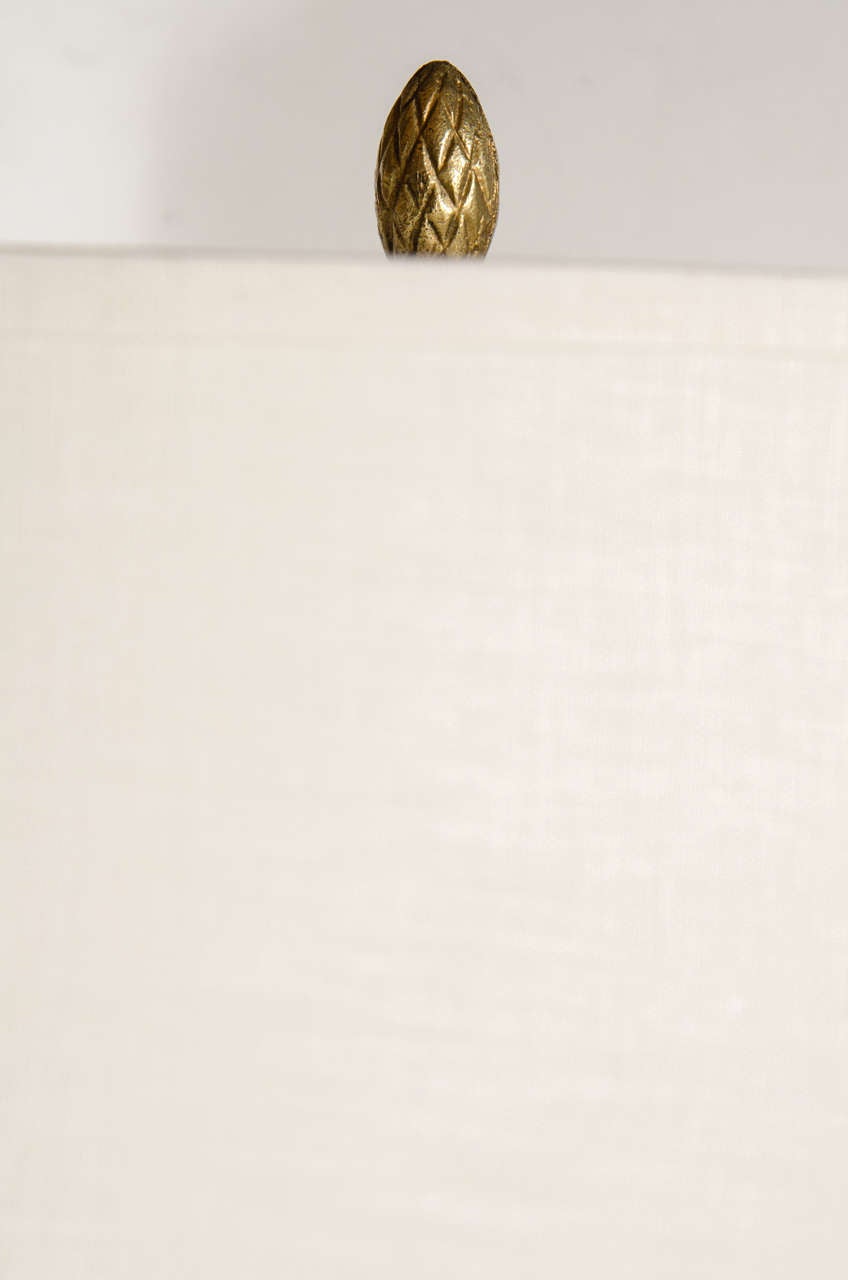Lampe de table moderne soufflée à la main, du milieu du siècle, avec des mouchetures en or 24 carats, par Barovier e Toso Excellent état - En vente à New York, NY