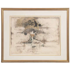 Mid-Century Modernist Abstract Etching by Johnny Friedlaender 9