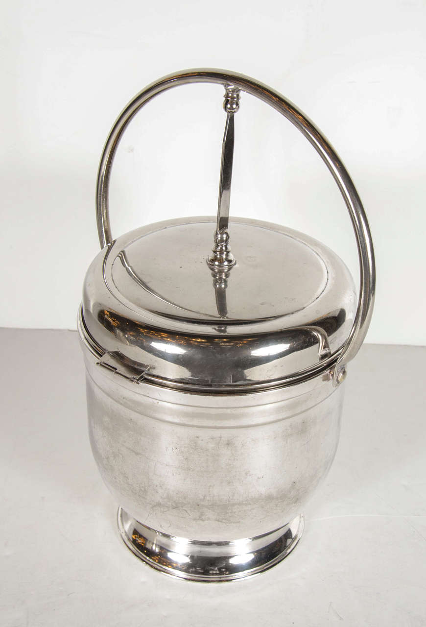 Art Deco SilverPlated Ice Bucket by the Sheffield Silver Company at