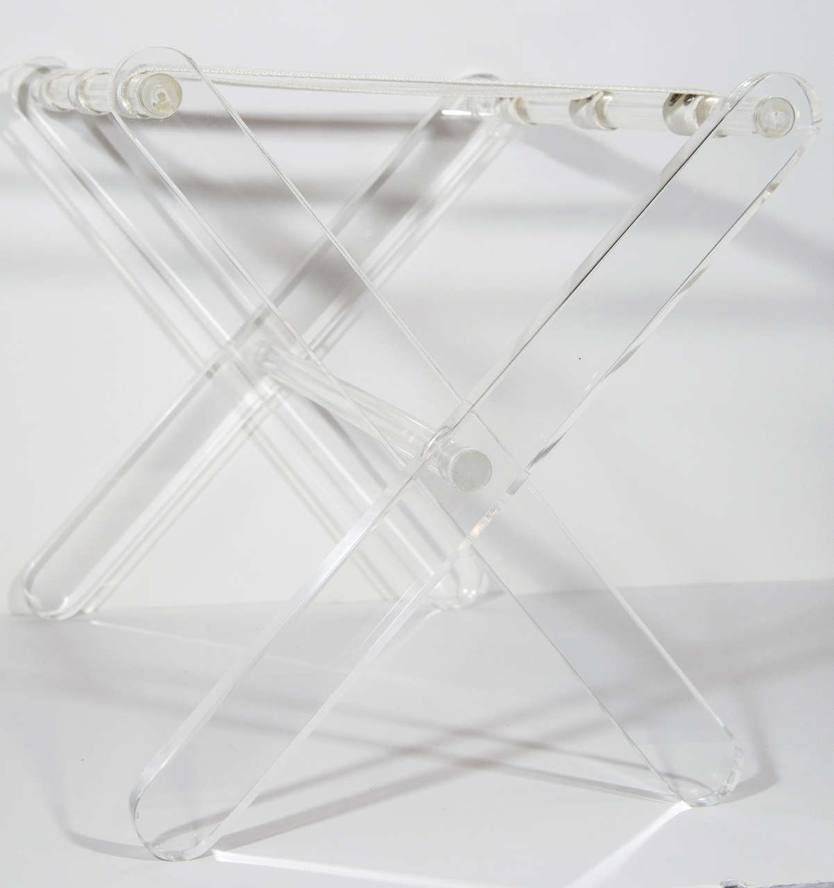 1970s Lucite Luggage Stand in the Style of Charles Hollis Jones 1