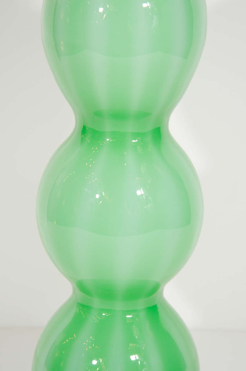 Mid Century Triple Gourd Murano Glass Vase In Excellent Condition In Fort Lauderdale, FL