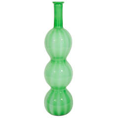 Vintage Mid Century Triple Gourd Murano Glass Vase