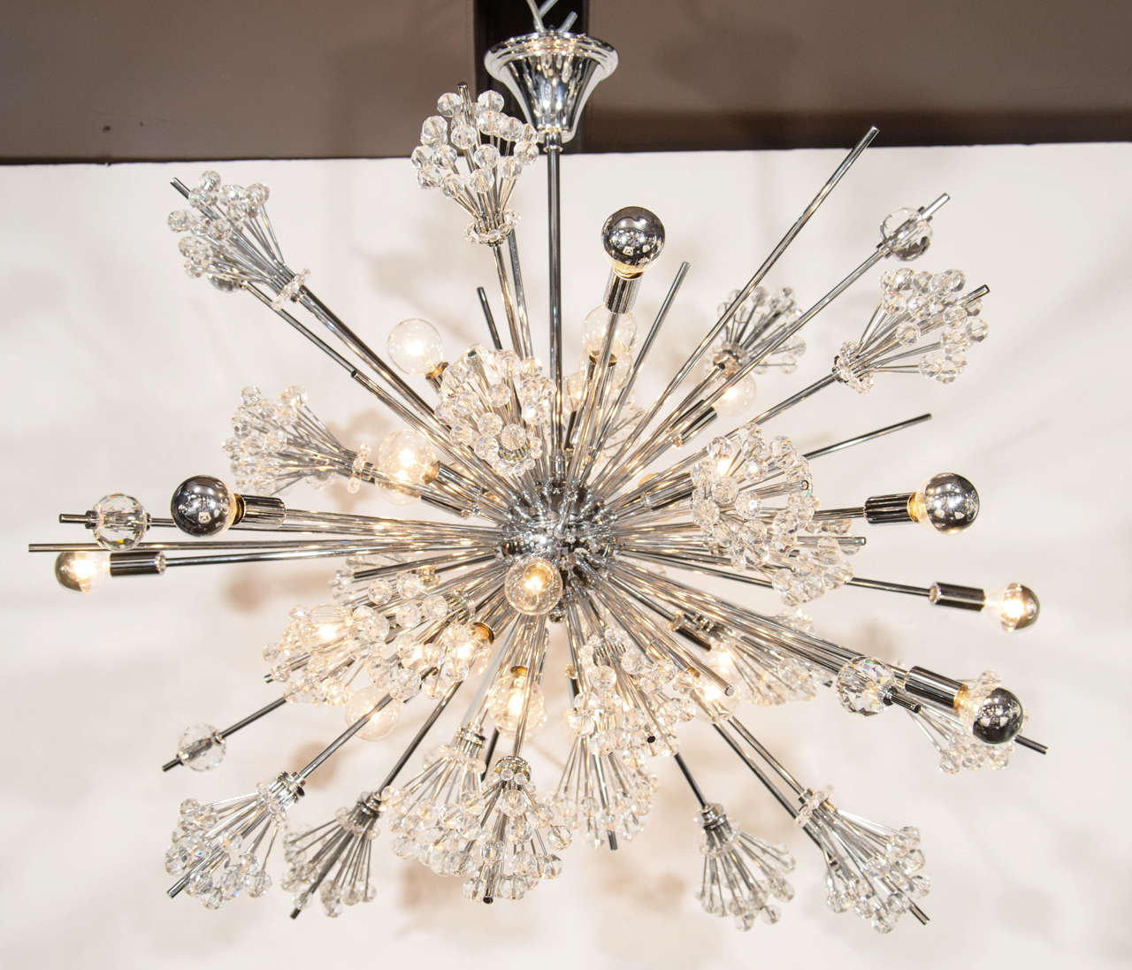 Exceptional Sputnik Chandelier by Lobmeyr Featuring Fine Cut Crystals ...