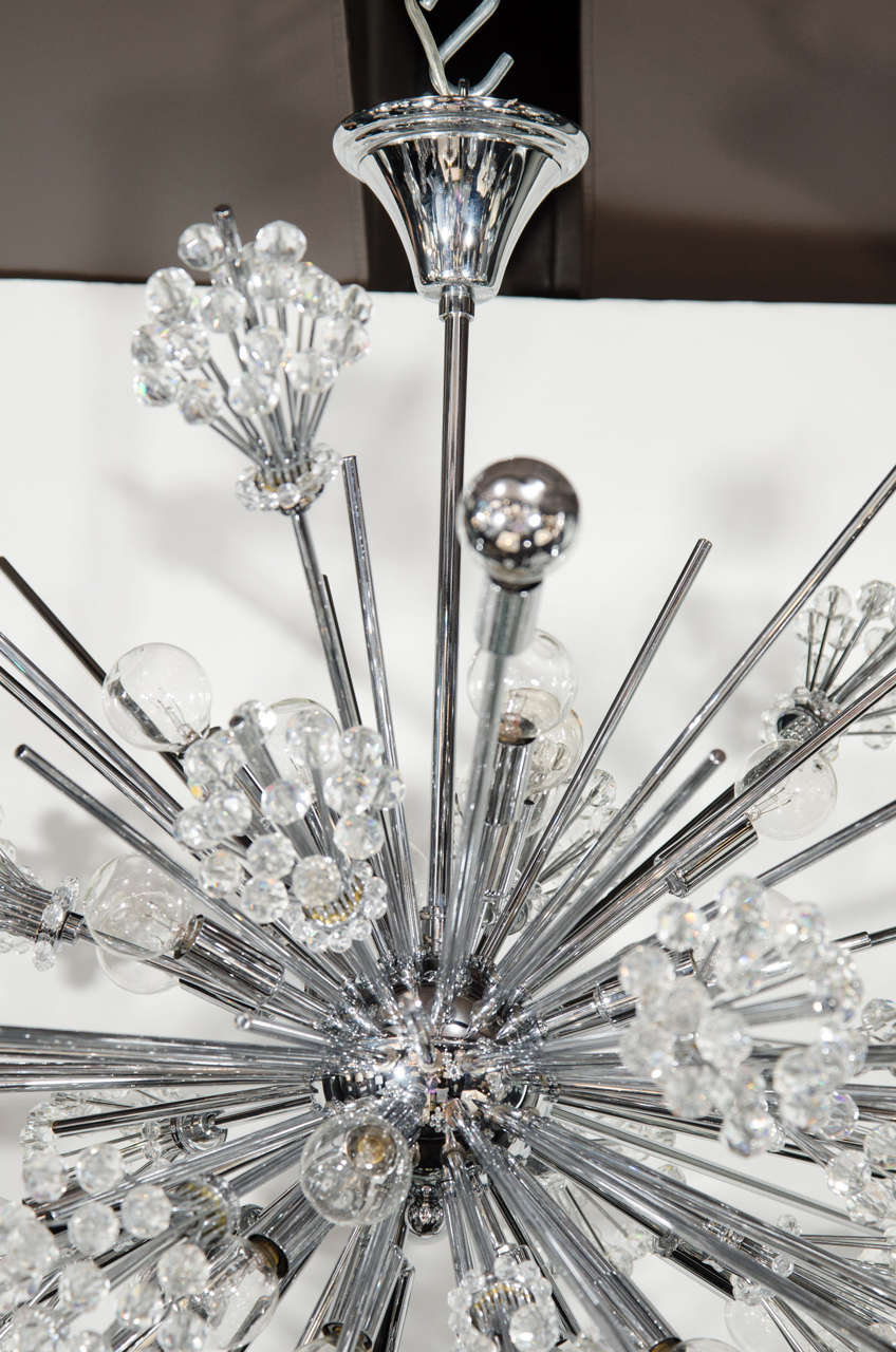 Exceptional Sputnik Chandelier by Lobmeyr Featuring Fine Cut Crystals ...