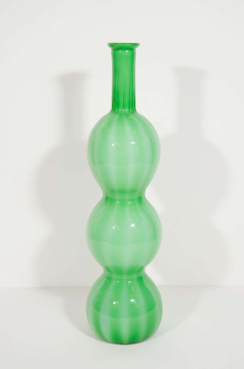 Mid Century Triple Gourd Murano Glass Vase at 1stdibs
