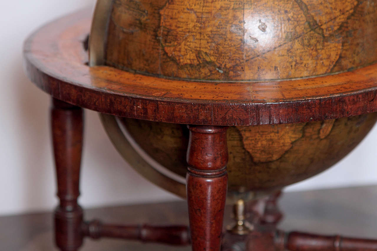 English Pair of Important G.F Cruchley's Table Top Globes