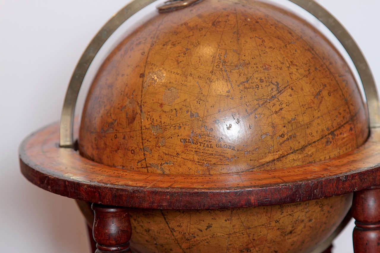 Pair of Important G.F Cruchley's Table Top Globes In Excellent Condition In Dallas, TX