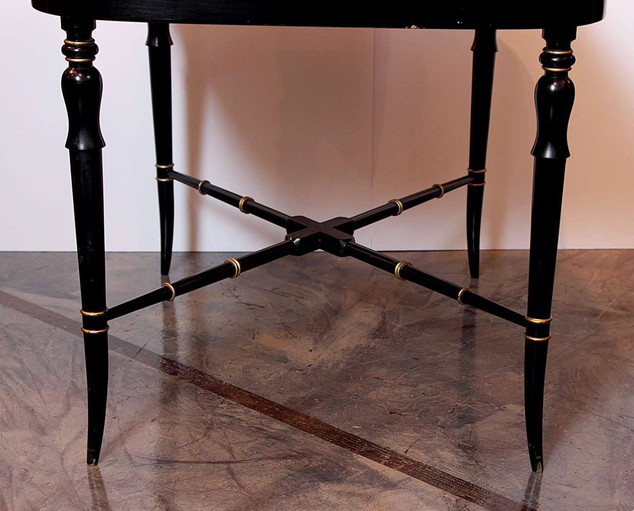 English 19th Century Regency, Tole Painted Tray Table For Sale