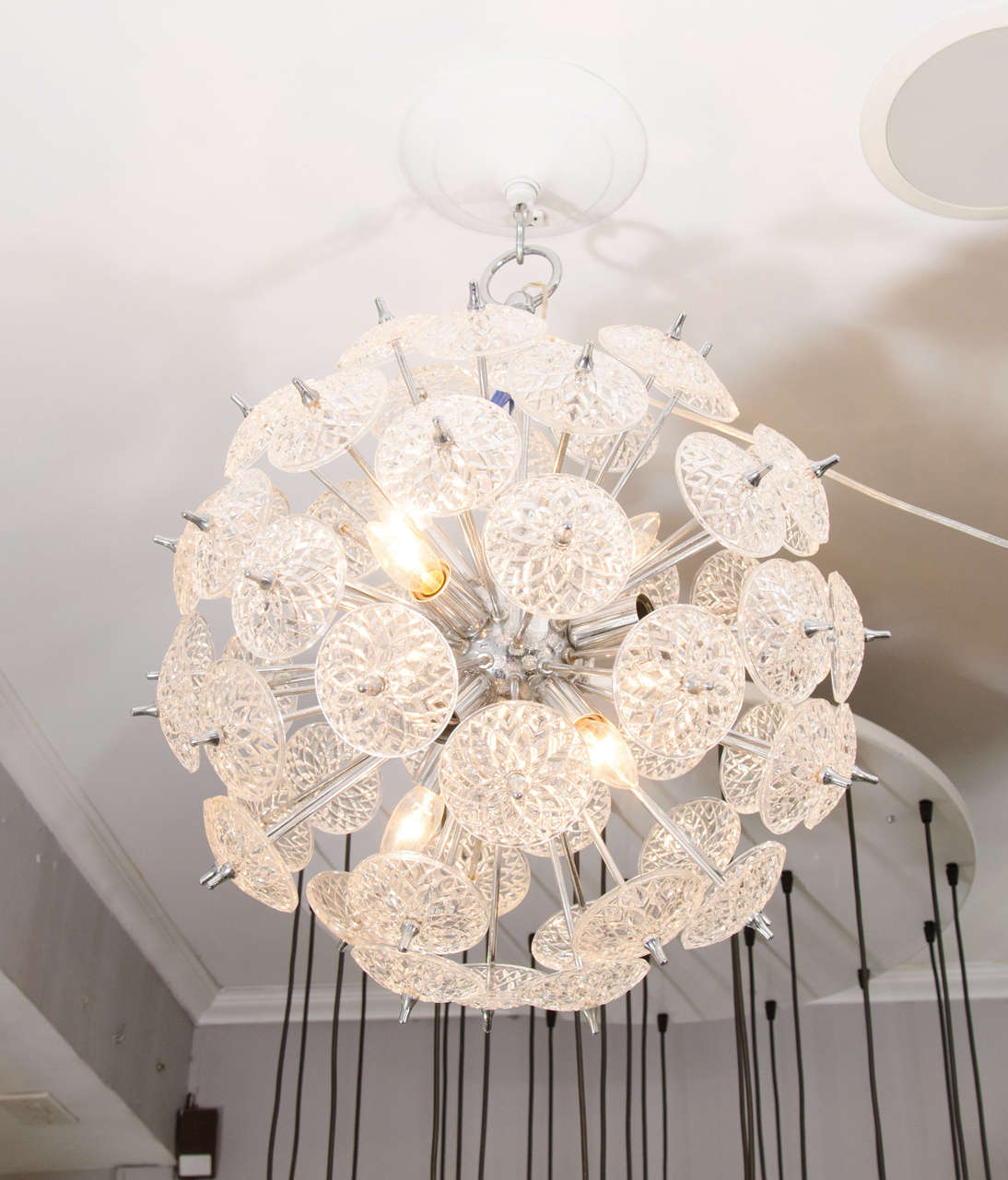 1970s Belgium Snowflake Fixture