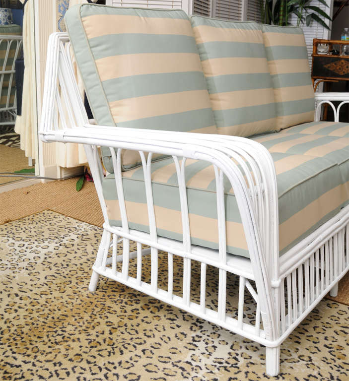 Vintage Ficks Reed Three Pieces Rattan Set at 1stDibs