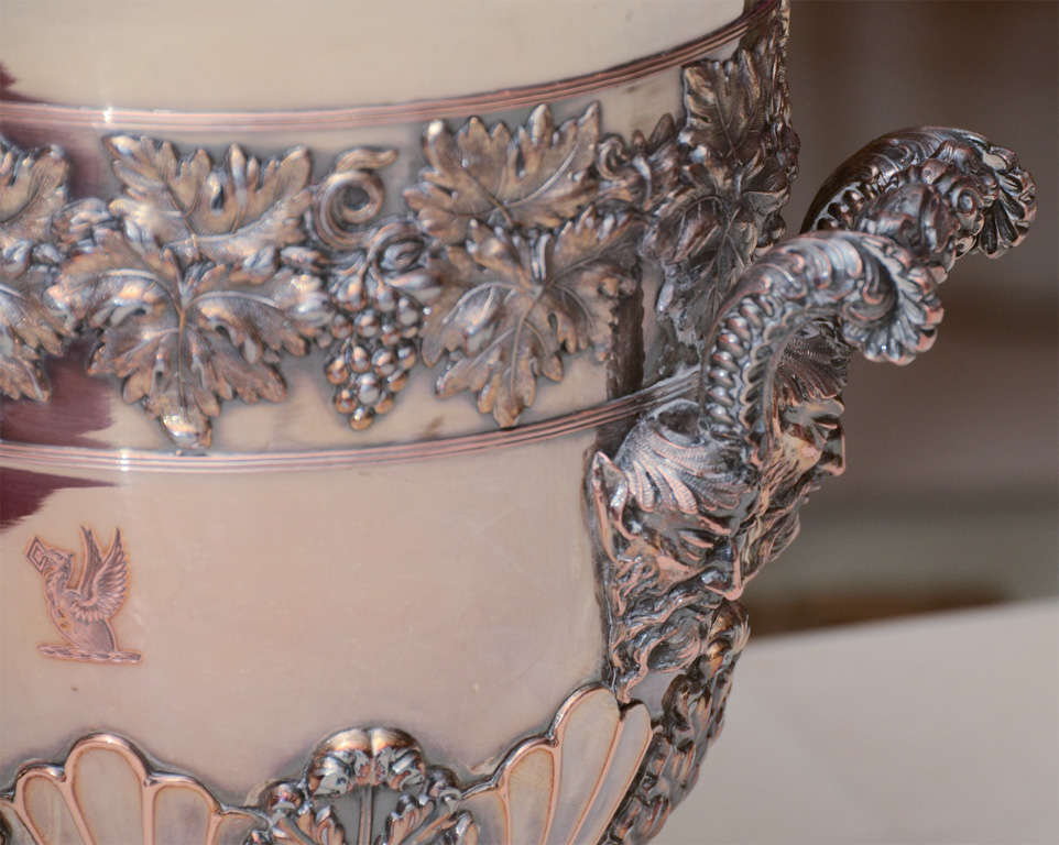Magnificent 19th Century Silver Wine Cooler 3